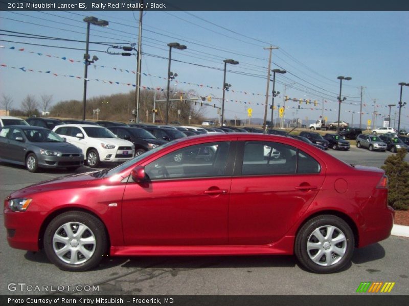 Rally Red Metallic / Black 2012 Mitsubishi Lancer ES