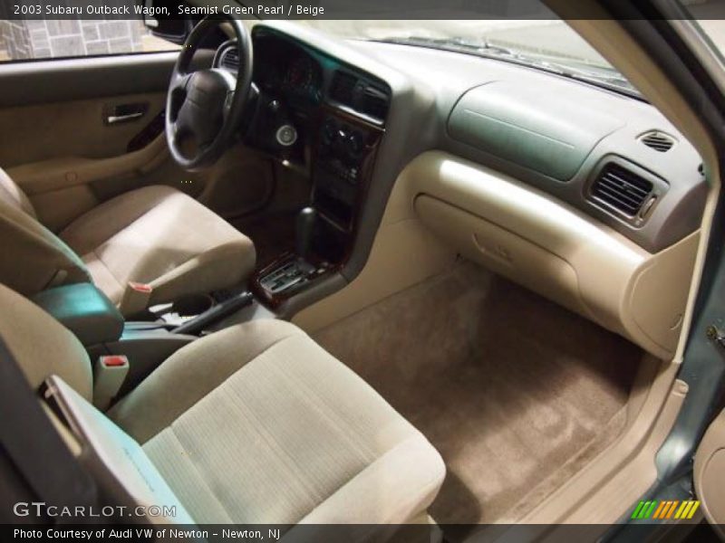 Seamist Green Pearl / Beige 2003 Subaru Outback Wagon