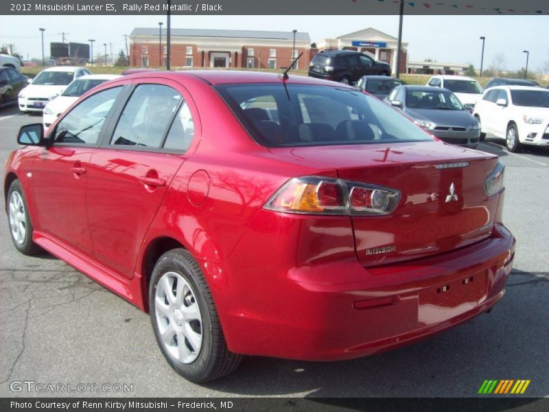 Rally Red Metallic / Black 2012 Mitsubishi Lancer ES