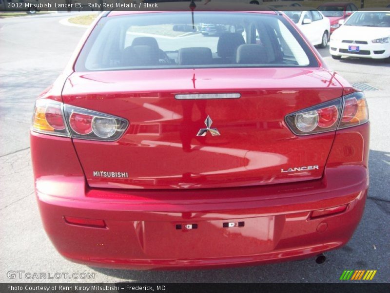 Rally Red Metallic / Black 2012 Mitsubishi Lancer ES