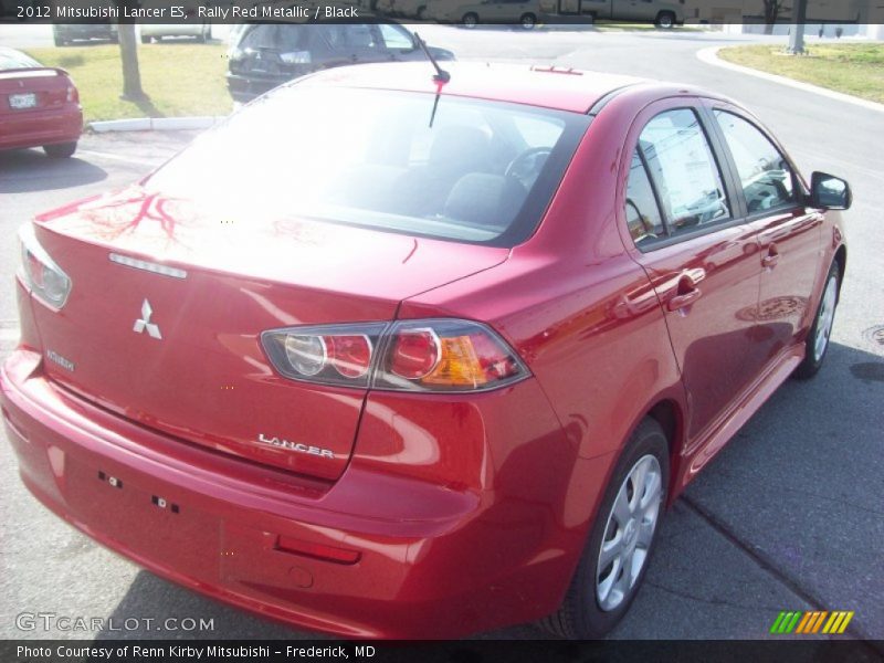Rally Red Metallic / Black 2012 Mitsubishi Lancer ES