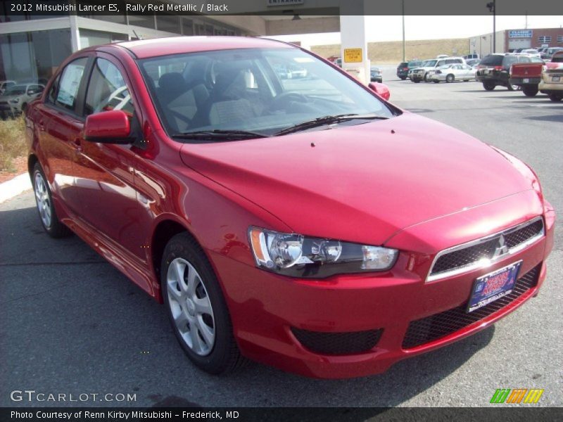 Rally Red Metallic / Black 2012 Mitsubishi Lancer ES