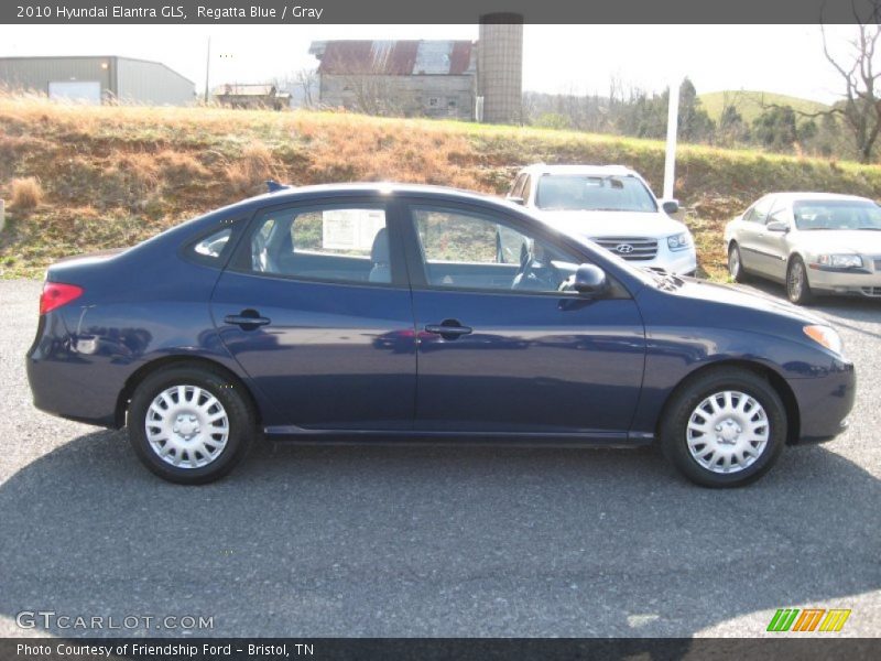 Regatta Blue / Gray 2010 Hyundai Elantra GLS