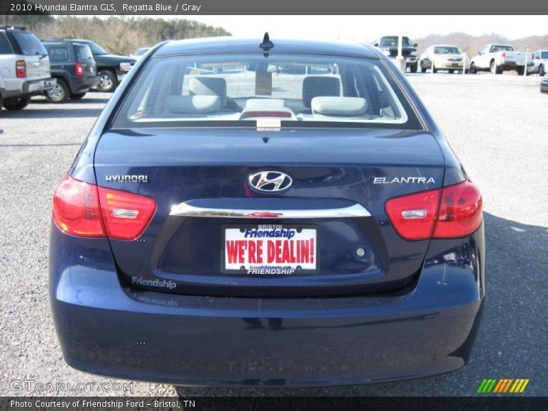 Regatta Blue / Gray 2010 Hyundai Elantra GLS