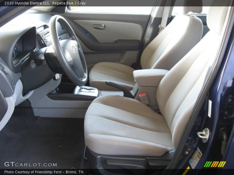 Regatta Blue / Gray 2010 Hyundai Elantra GLS