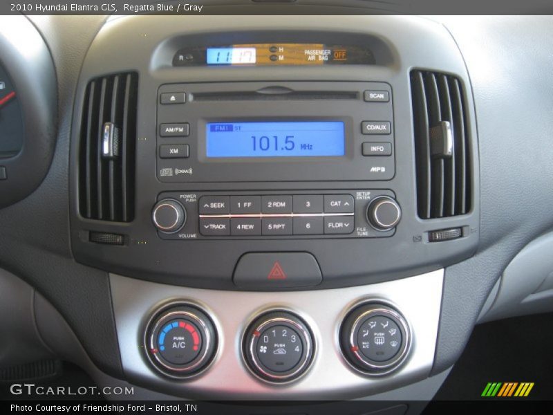 Regatta Blue / Gray 2010 Hyundai Elantra GLS