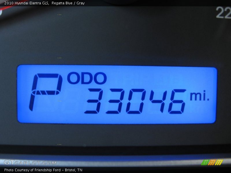 Regatta Blue / Gray 2010 Hyundai Elantra GLS