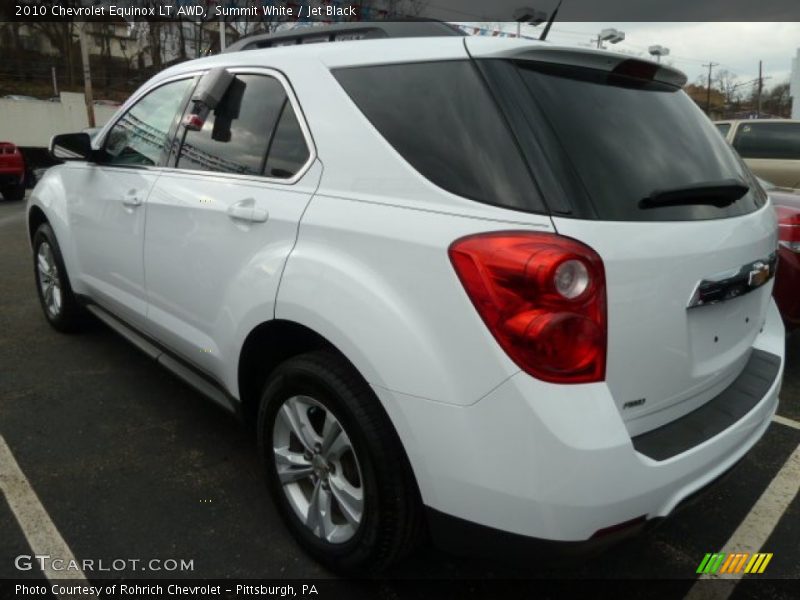 Summit White / Jet Black 2010 Chevrolet Equinox LT AWD