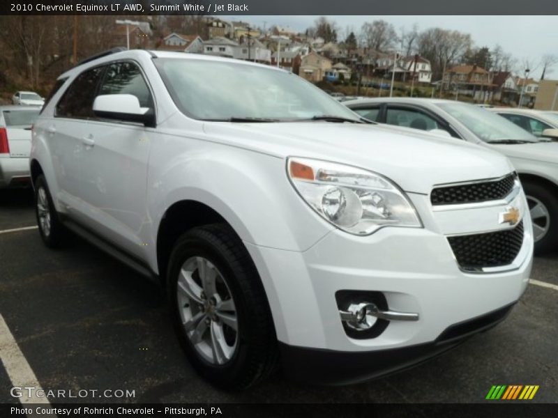 Summit White / Jet Black 2010 Chevrolet Equinox LT AWD