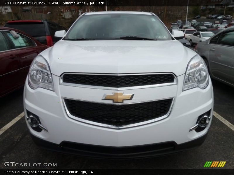 Summit White / Jet Black 2010 Chevrolet Equinox LT AWD