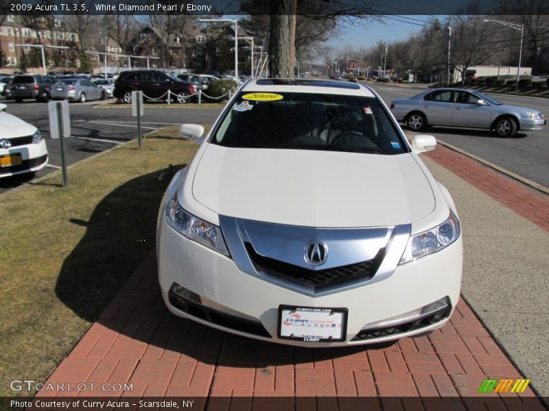 White Diamond Pearl / Ebony 2009 Acura TL 3.5