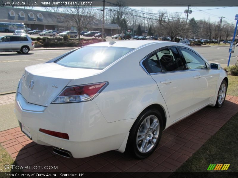 White Diamond Pearl / Ebony 2009 Acura TL 3.5