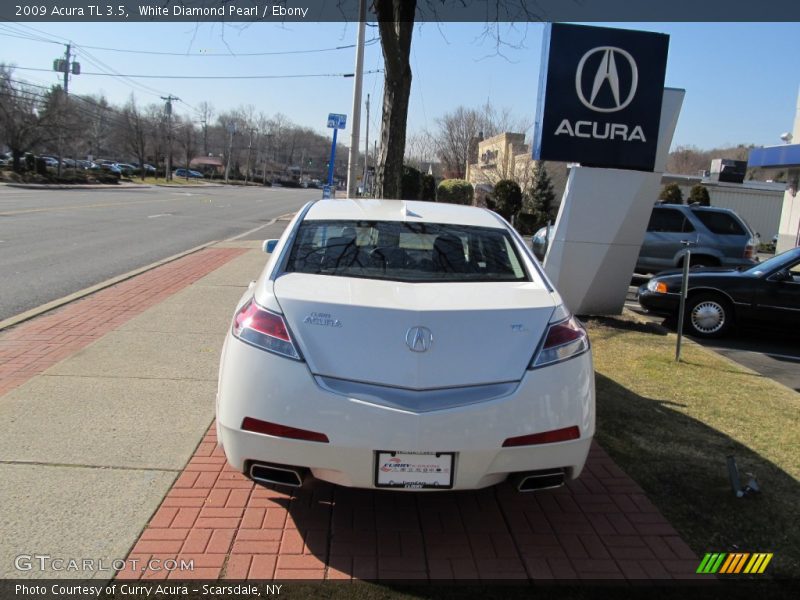 White Diamond Pearl / Ebony 2009 Acura TL 3.5