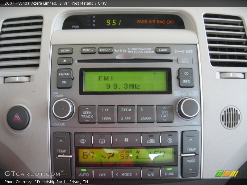 Controls of 2007 Azera Limited