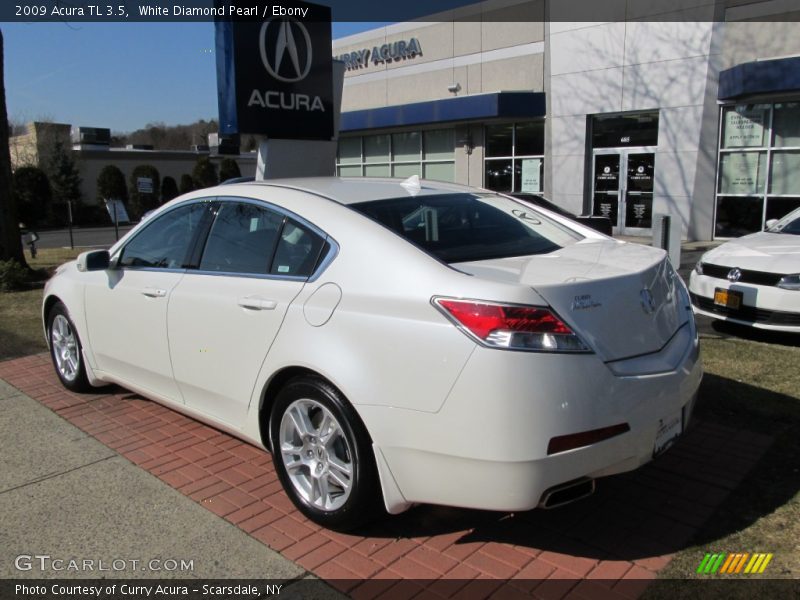 White Diamond Pearl / Ebony 2009 Acura TL 3.5