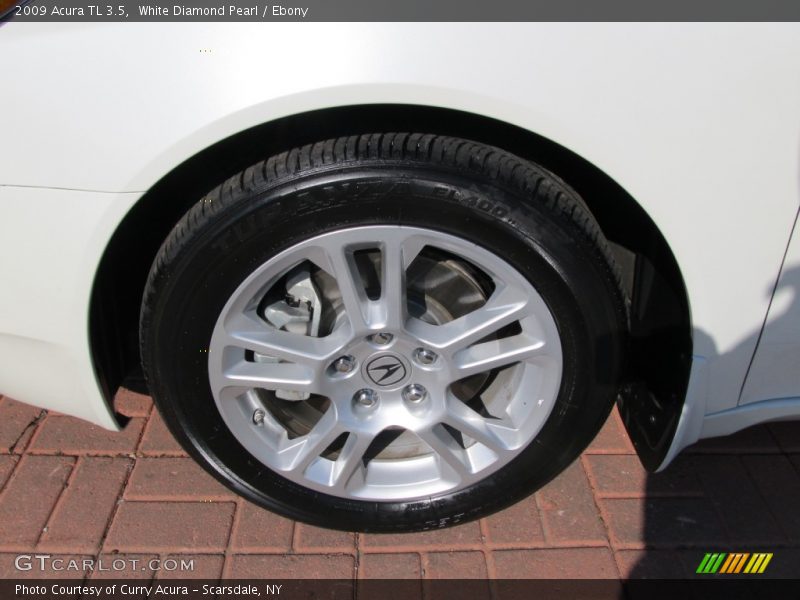 White Diamond Pearl / Ebony 2009 Acura TL 3.5