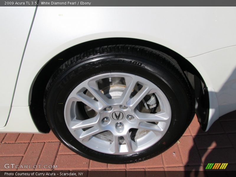 White Diamond Pearl / Ebony 2009 Acura TL 3.5