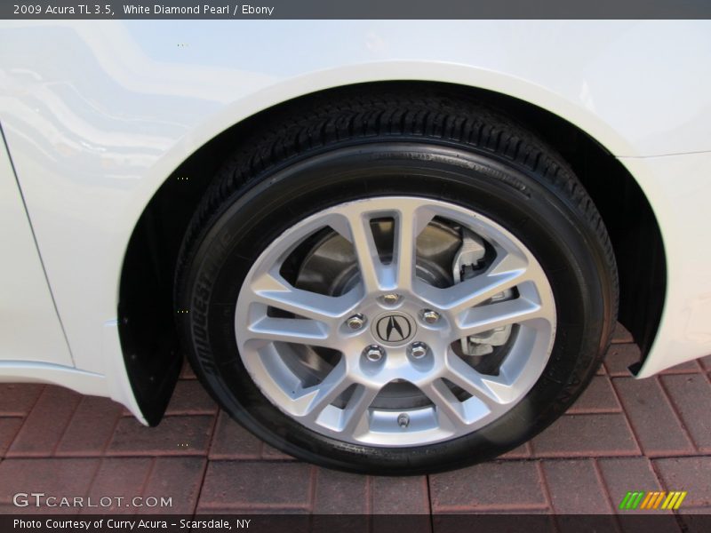 White Diamond Pearl / Ebony 2009 Acura TL 3.5