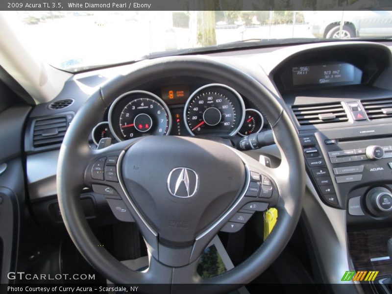 White Diamond Pearl / Ebony 2009 Acura TL 3.5