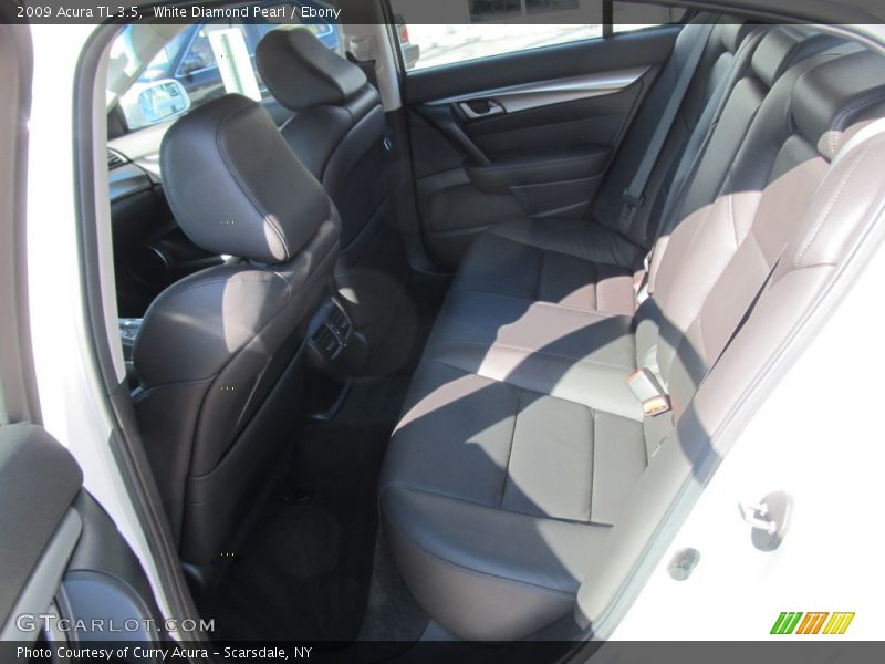 White Diamond Pearl / Ebony 2009 Acura TL 3.5