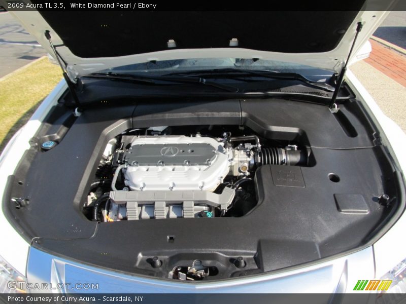 White Diamond Pearl / Ebony 2009 Acura TL 3.5