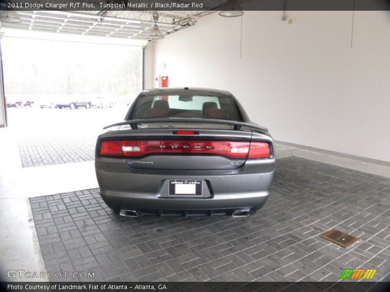 Tungsten Metallic / Black/Radar Red 2011 Dodge Charger R/T Plus