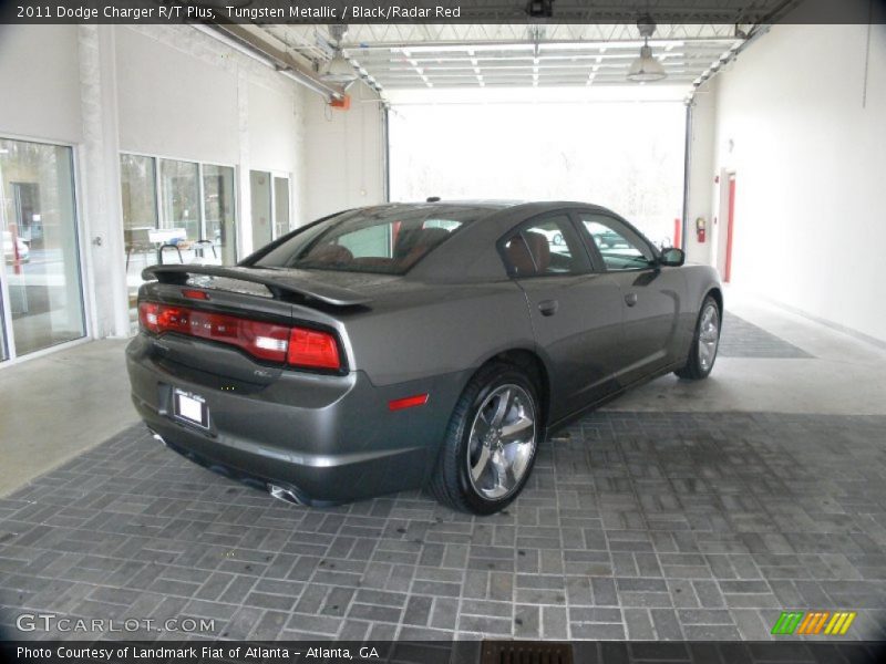 Tungsten Metallic / Black/Radar Red 2011 Dodge Charger R/T Plus