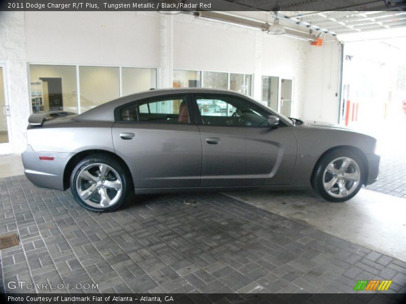 Tungsten Metallic / Black/Radar Red 2011 Dodge Charger R/T Plus