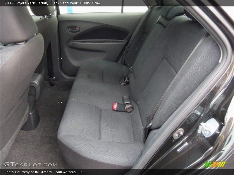  2012 Yaris Sedan Dark Gray Interior