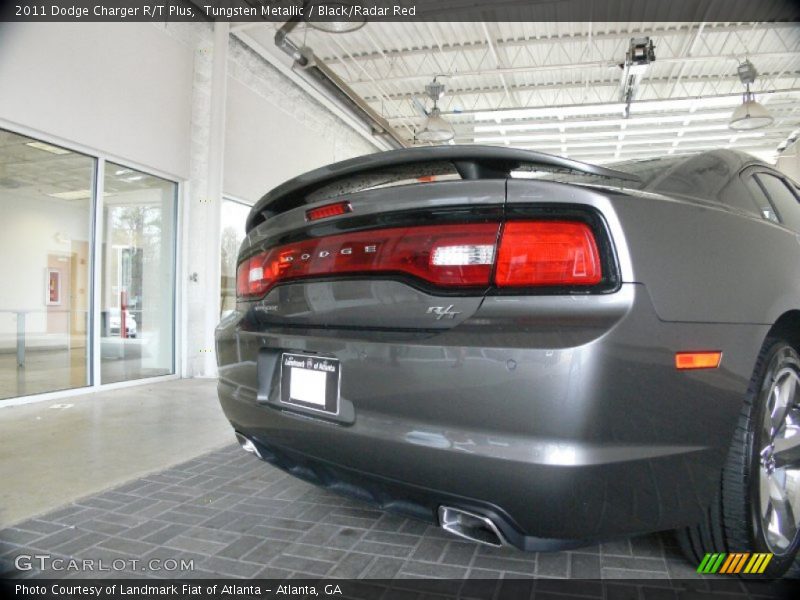 Tungsten Metallic / Black/Radar Red 2011 Dodge Charger R/T Plus