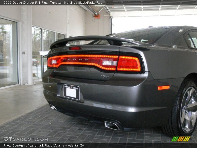 Tungsten Metallic / Black/Radar Red 2011 Dodge Charger R/T Plus