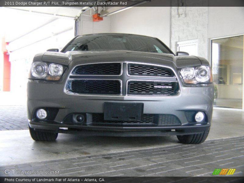 Tungsten Metallic / Black/Radar Red 2011 Dodge Charger R/T Plus