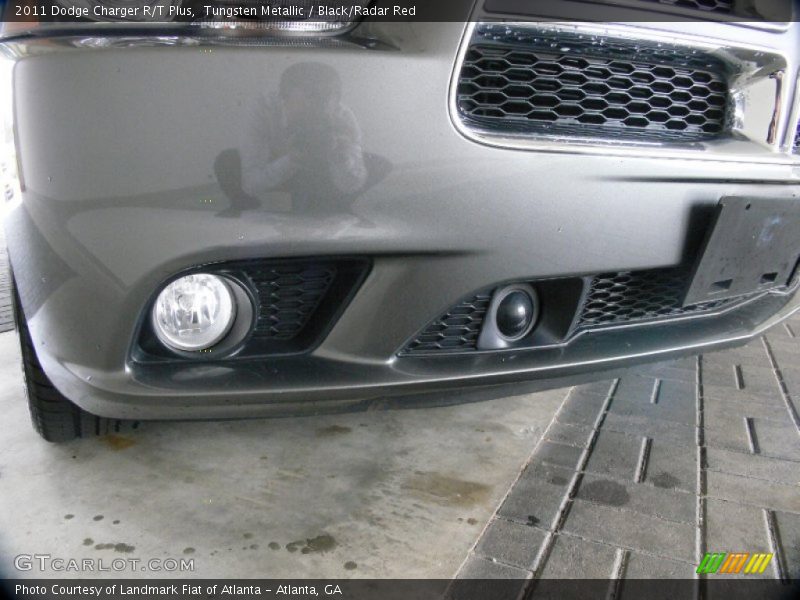 Tungsten Metallic / Black/Radar Red 2011 Dodge Charger R/T Plus