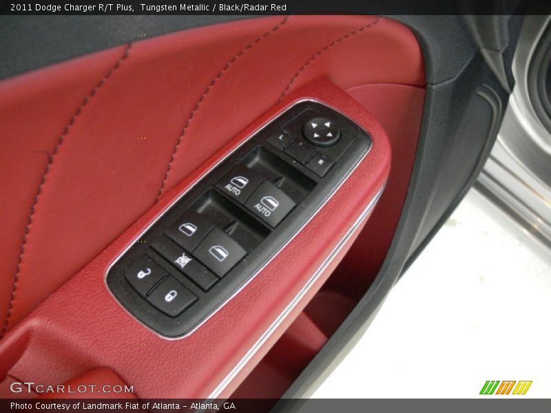 Tungsten Metallic / Black/Radar Red 2011 Dodge Charger R/T Plus