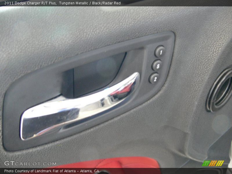 Tungsten Metallic / Black/Radar Red 2011 Dodge Charger R/T Plus
