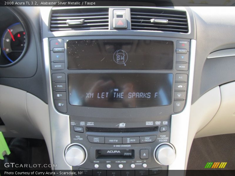 Alabaster Silver Metallic / Taupe 2008 Acura TL 3.2