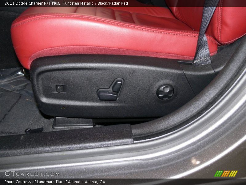 Tungsten Metallic / Black/Radar Red 2011 Dodge Charger R/T Plus