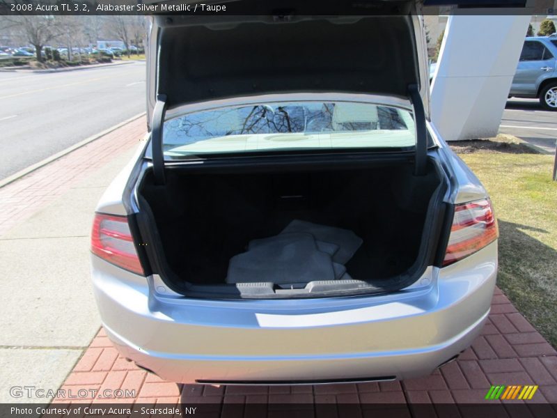 Alabaster Silver Metallic / Taupe 2008 Acura TL 3.2