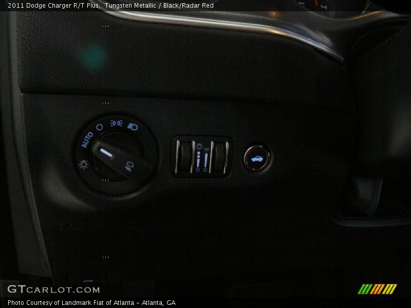 Tungsten Metallic / Black/Radar Red 2011 Dodge Charger R/T Plus