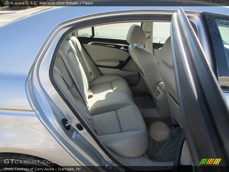 Alabaster Silver Metallic / Taupe 2008 Acura TL 3.2
