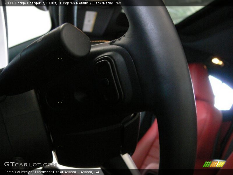 Tungsten Metallic / Black/Radar Red 2011 Dodge Charger R/T Plus
