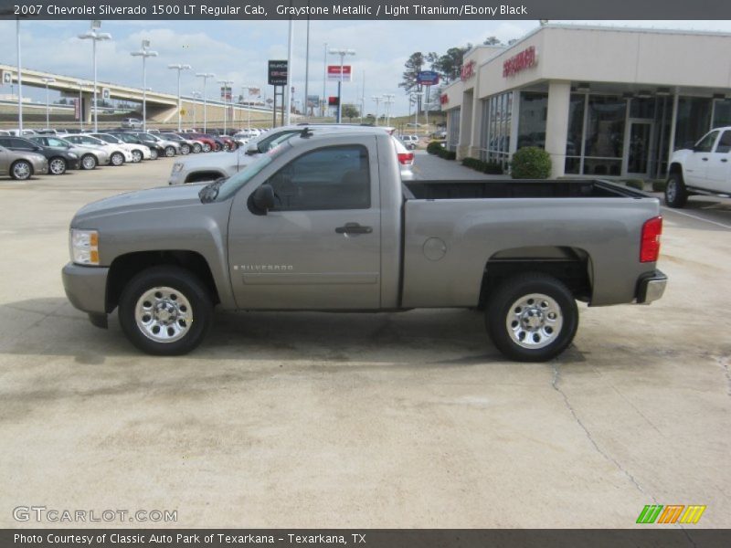 Graystone Metallic / Light Titanium/Ebony Black 2007 Chevrolet Silverado 1500 LT Regular Cab
