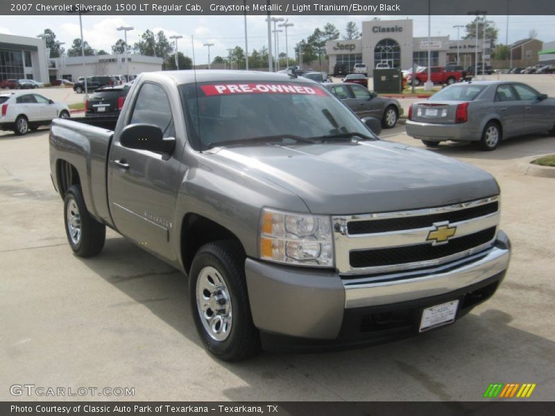 Graystone Metallic / Light Titanium/Ebony Black 2007 Chevrolet Silverado 1500 LT Regular Cab