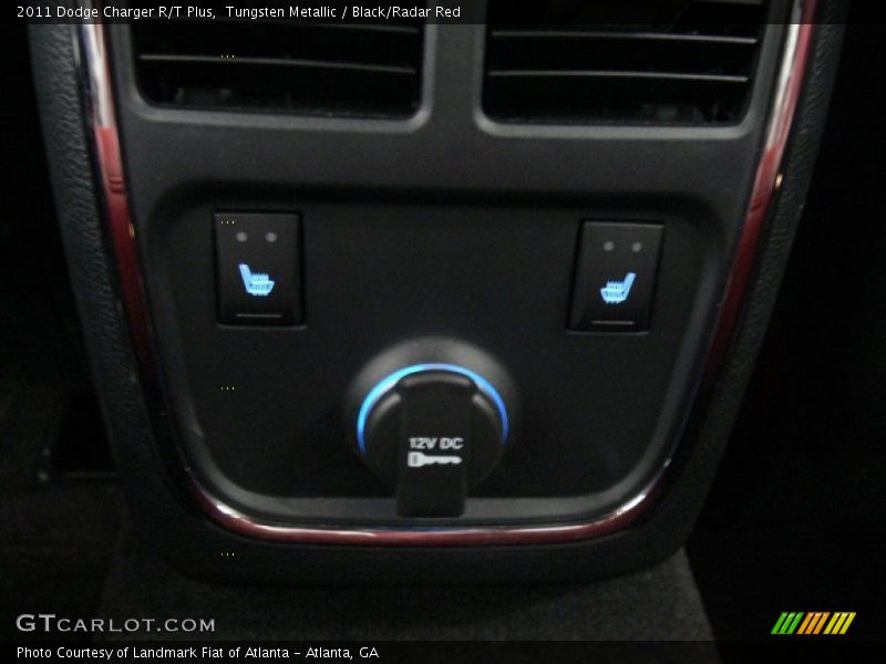 Tungsten Metallic / Black/Radar Red 2011 Dodge Charger R/T Plus