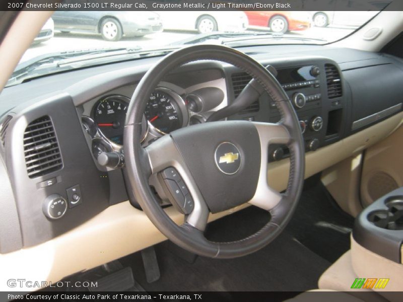 Graystone Metallic / Light Titanium/Ebony Black 2007 Chevrolet Silverado 1500 LT Regular Cab