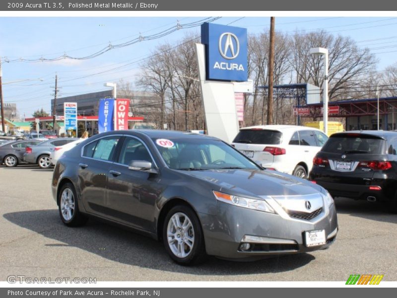 Polished Metal Metallic / Ebony 2009 Acura TL 3.5