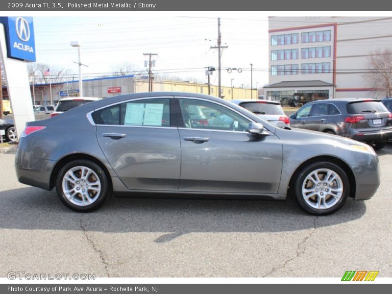 Polished Metal Metallic / Ebony 2009 Acura TL 3.5