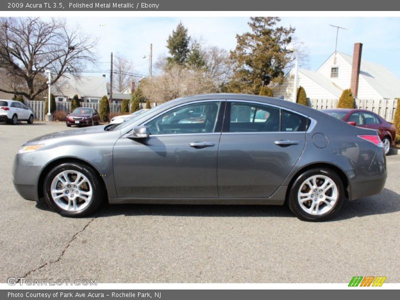 Polished Metal Metallic / Ebony 2009 Acura TL 3.5