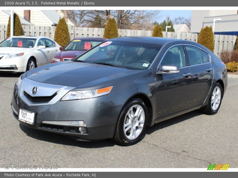 Polished Metal Metallic / Ebony 2009 Acura TL 3.5