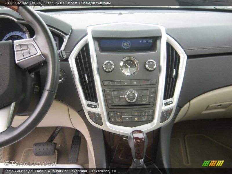 Platinum Ice Tricoat / Shale/Brownstone 2010 Cadillac SRX V6